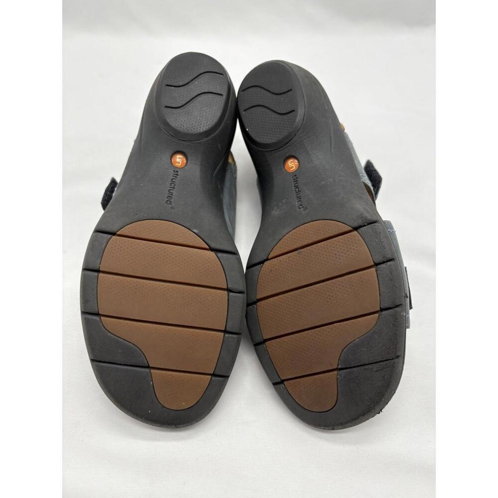 Clarks Unstructured Blue Nubuck Leather Ankle Strap Comfort Sandals Women 7M - Picture 6 of 6